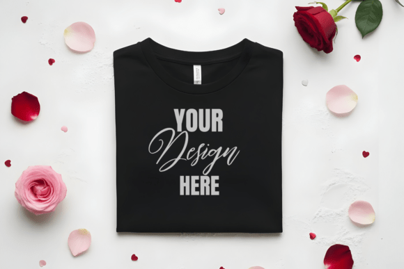 Download Flat Lay Valenitne T-Shirt Mockup - Flat lay Collection